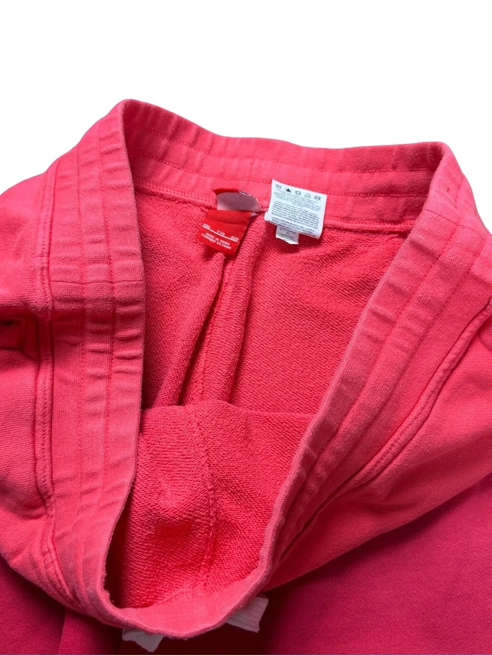 Mens Y2K Nike Big Swoosh Gradient Essential Red Sweat Shorts Size 2XL